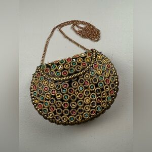 RAMLA The Atom Bag, handmade Moroccan Cutch with Shoulder Strap, missing details